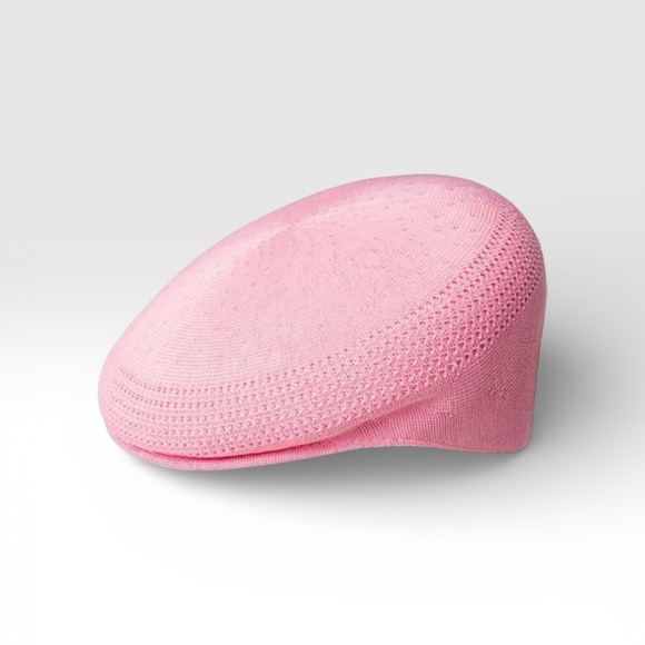 Kangol Tropic 504 Ventair Flat Cap Pepto Pink Size L NWT Classic Ivy Hat
